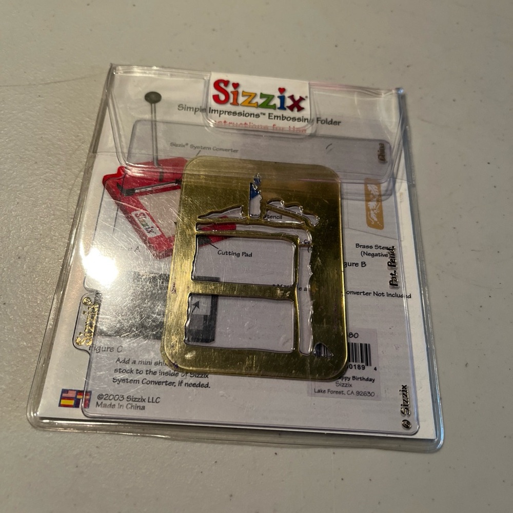 Sizzix birthday die cut